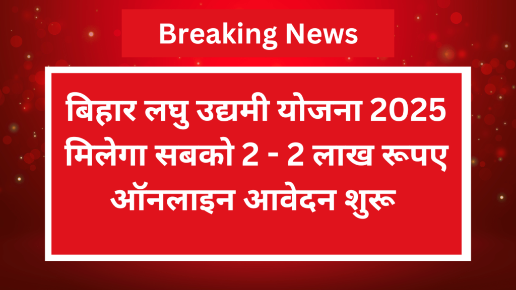 Mukhyamantri Laghu Udyami Yojana 2025